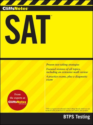cover image of CliffsNotes SAT
